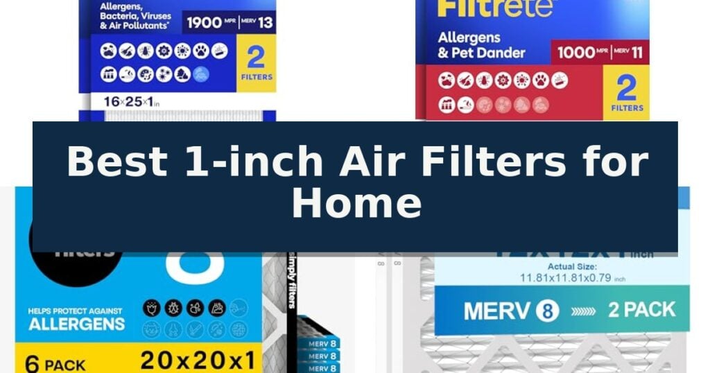 Best 1-inch Air Filters for Home