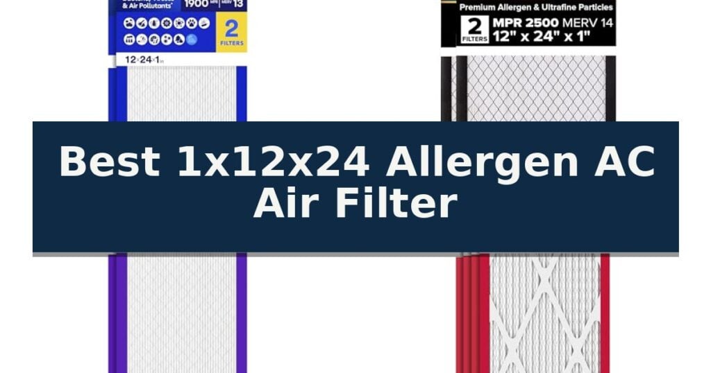 Best 1x12x24 Allergen AC Air Filter