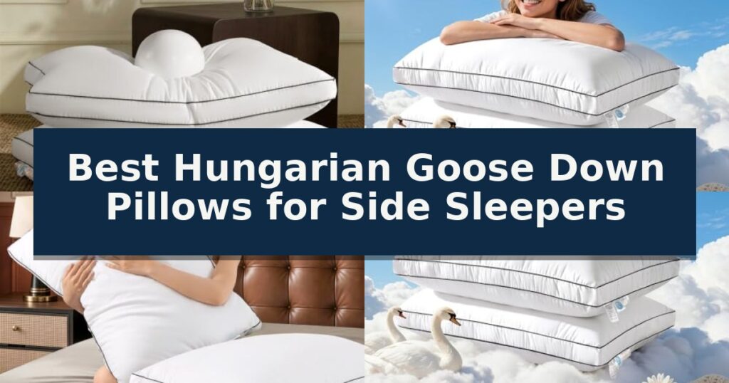 Best Hungarian Goose Down Pillows for Side Sleepers