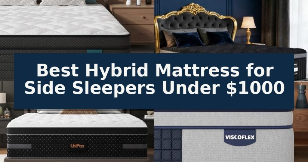 Best Hybrid Mattress for Side Sleepers Under $1000