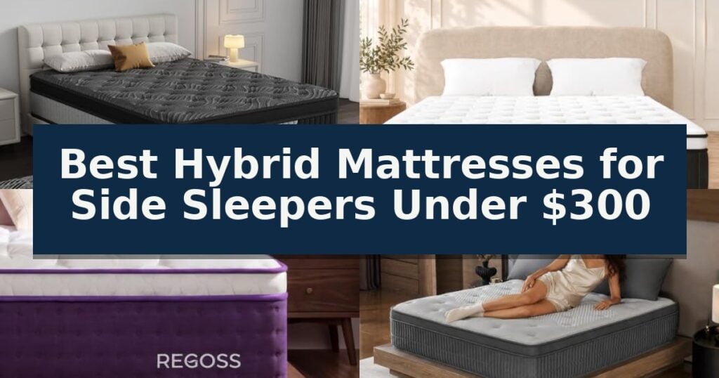 Best Hybrid Mattresses for Side Sleepers Under $300