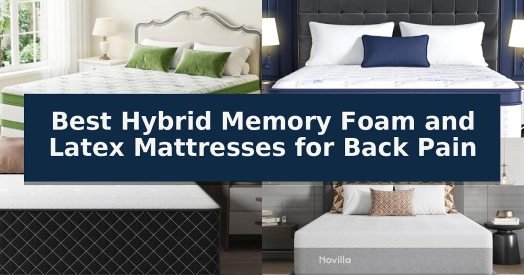 Best Hybrid Memory Foam and Latex Mattresses for Back Pain