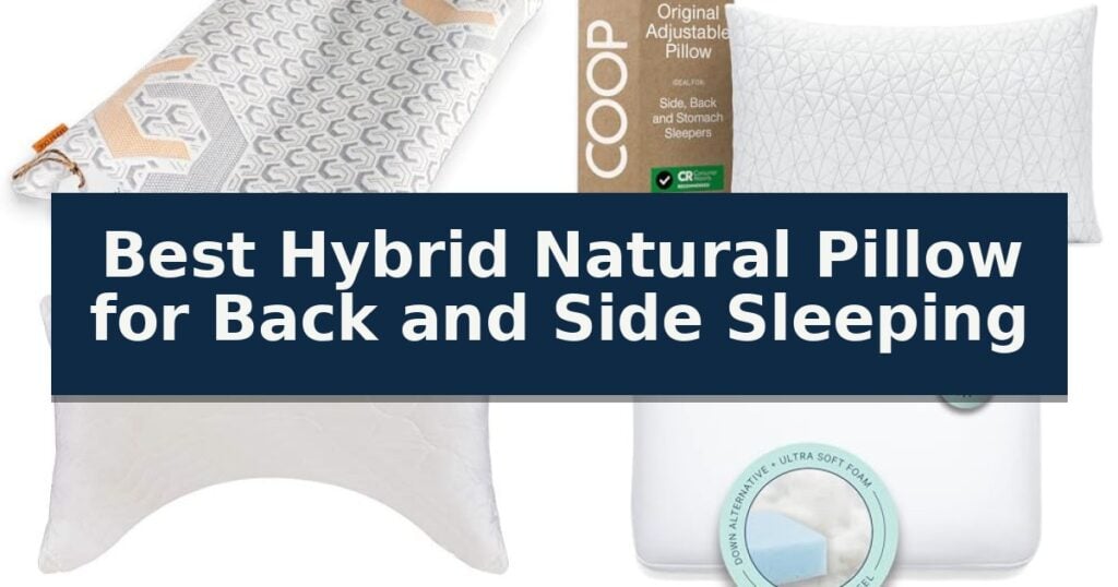Best Hybrid Natural Pillow for Back and Side Sleeping