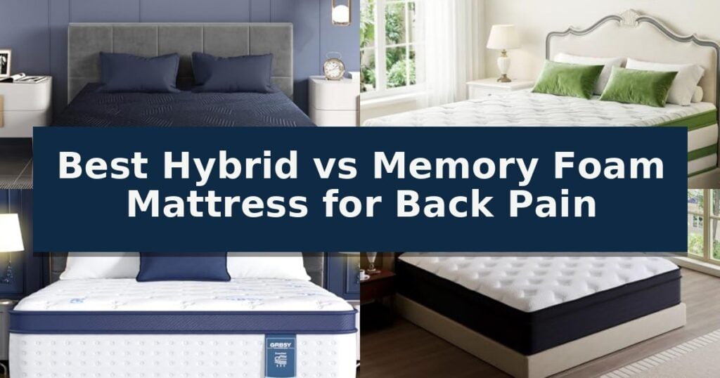 Best Hybrid vs Memory Foam Mattress for Back Pain