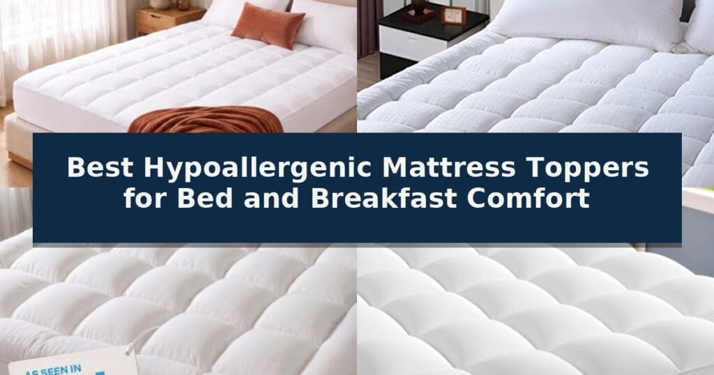 Best Hypoallergenic Mattress Toppers for Bed and Breakfast Comfort