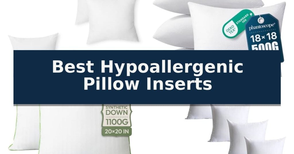 Best Hypoallergenic Pillow Inserts